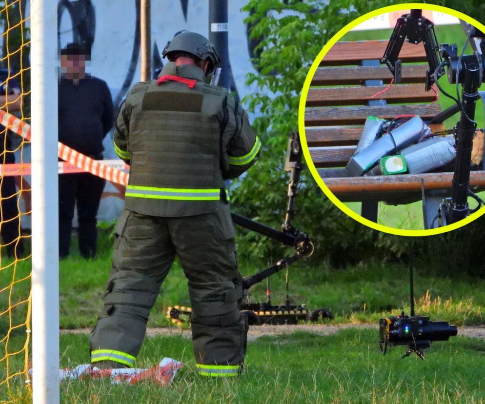 Podejrzane pakunki na ławce w Warszawie. Trwa akcja pirotechników