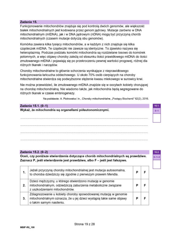Biologia arkusze MATURA 2024 rozszerzenie FORMUŁA 2023