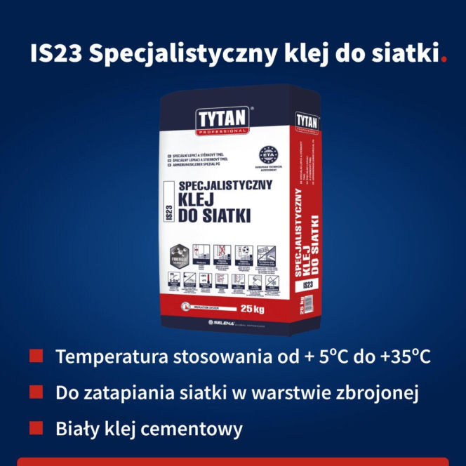 specjalistyczny klej do siatek