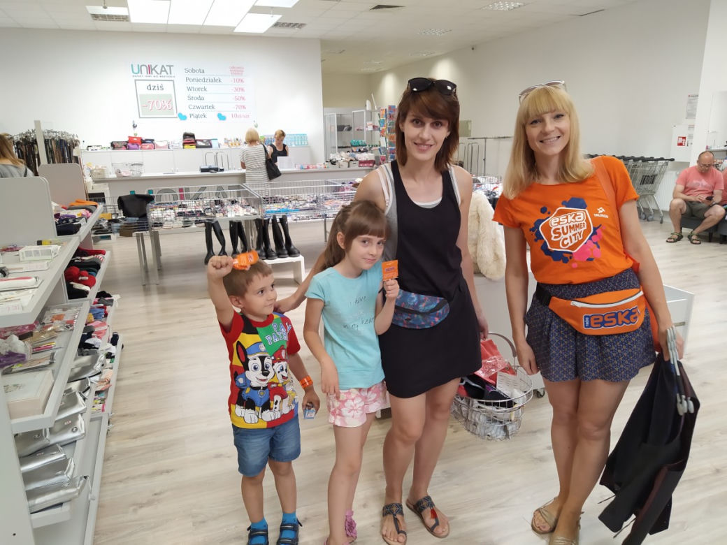 Ekipa Eska Summer City odwiedziła Outlet Unikat