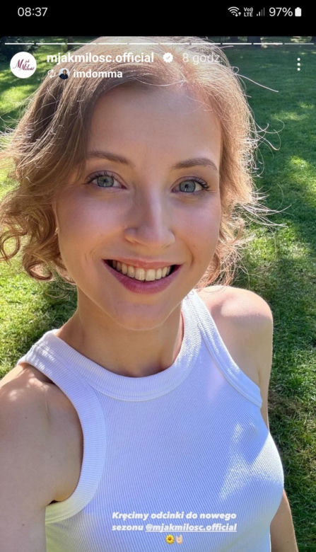 M jak miłość na planie nowy sezon. Natalka (Dominika Suchecka) 