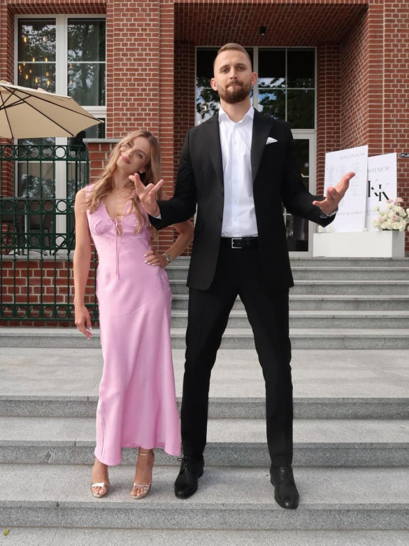 Bartłomiej Bołądź i jego żona Joanna Bołądź