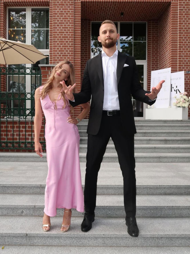 Bartłomiej Bołądź i jego żona Joanna Bołądź
