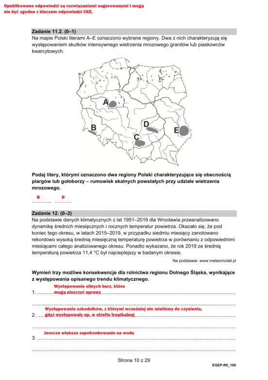 Matura 2022: geografia rozszerzona. Arkusze CKE, zadania, pytania. Poziom rozszerzony	