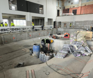 Modernizacja Pływalni Akwawit w Lesznie stan na październik 2026