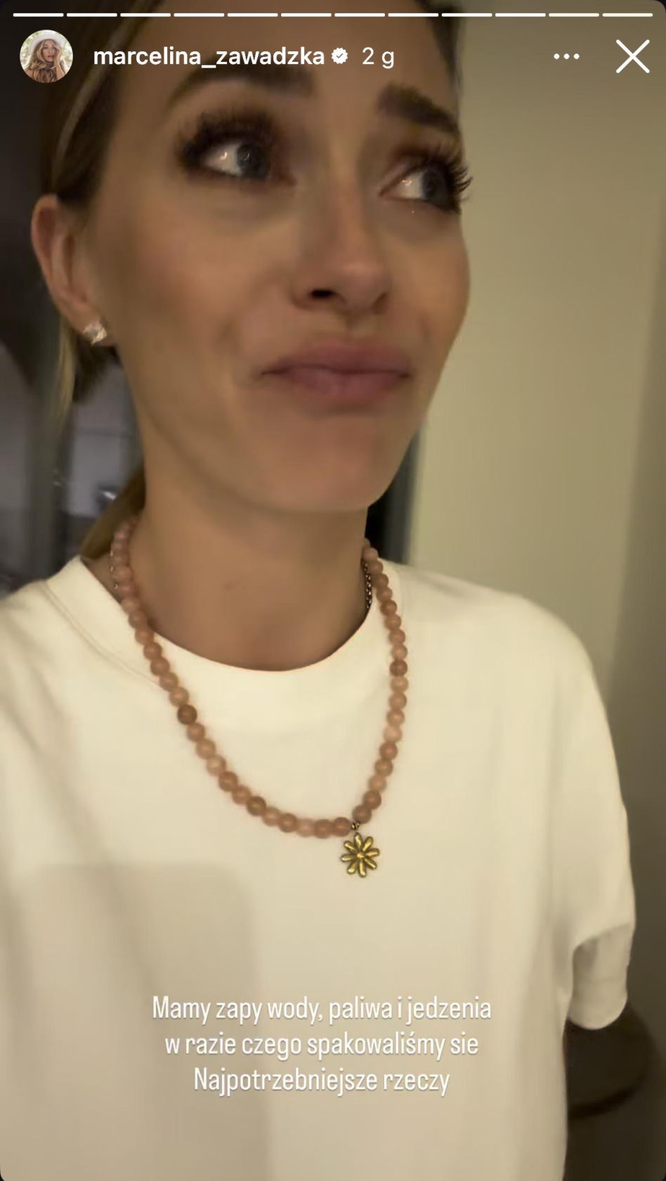 Marcelina Zawadzka w bombardowanym Dubaju