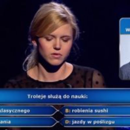 Troleje - do czego służą? Pytanie w Milionerach