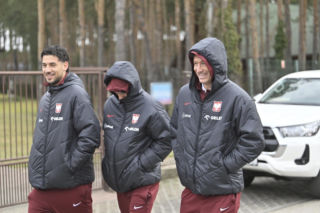 Polska - Albania. Reprezentacja Polski na spacerze