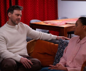 Na dobre i na złe odc. 989. Maria (Sylwia Achu), Jakub Dobry (Mateusz Kmiecik)