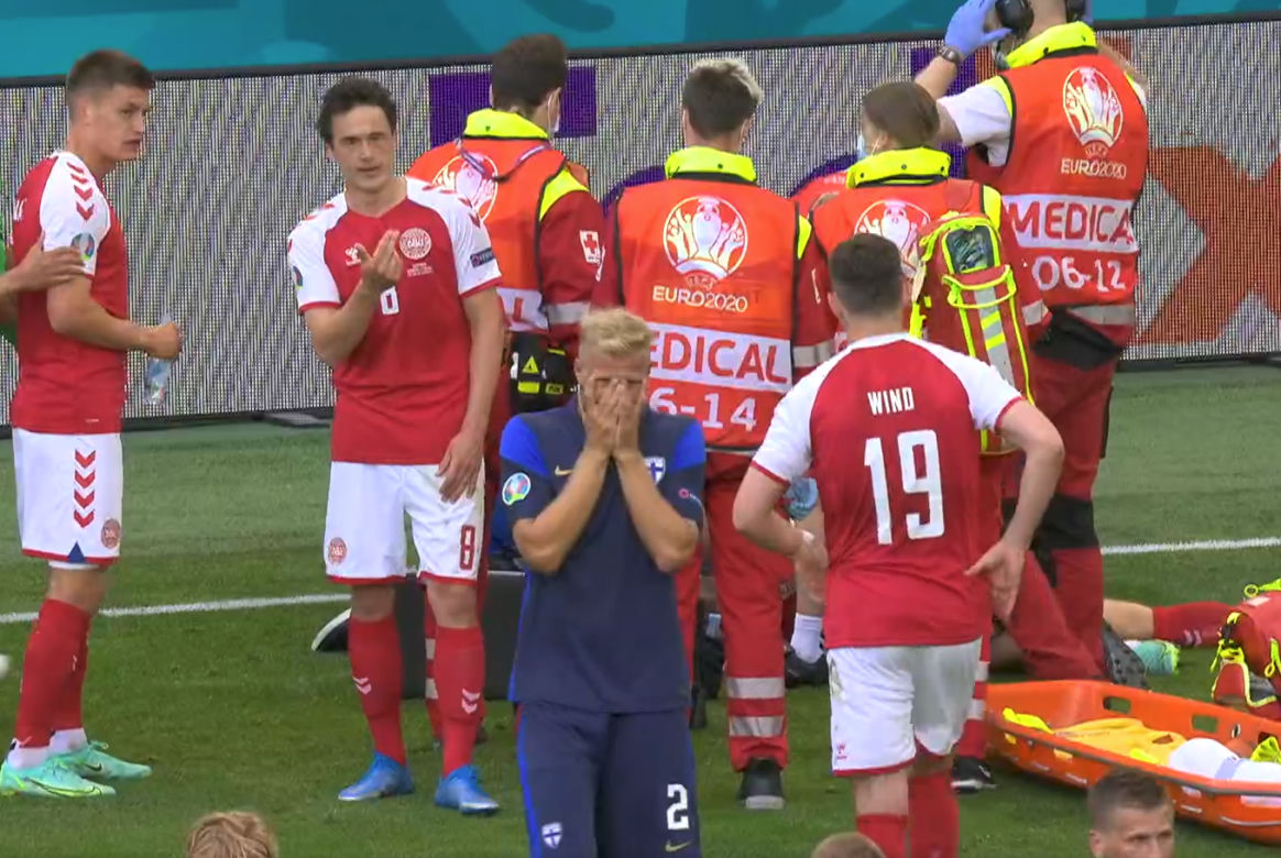 Euro 2020: Christian Eriksen reanimowany