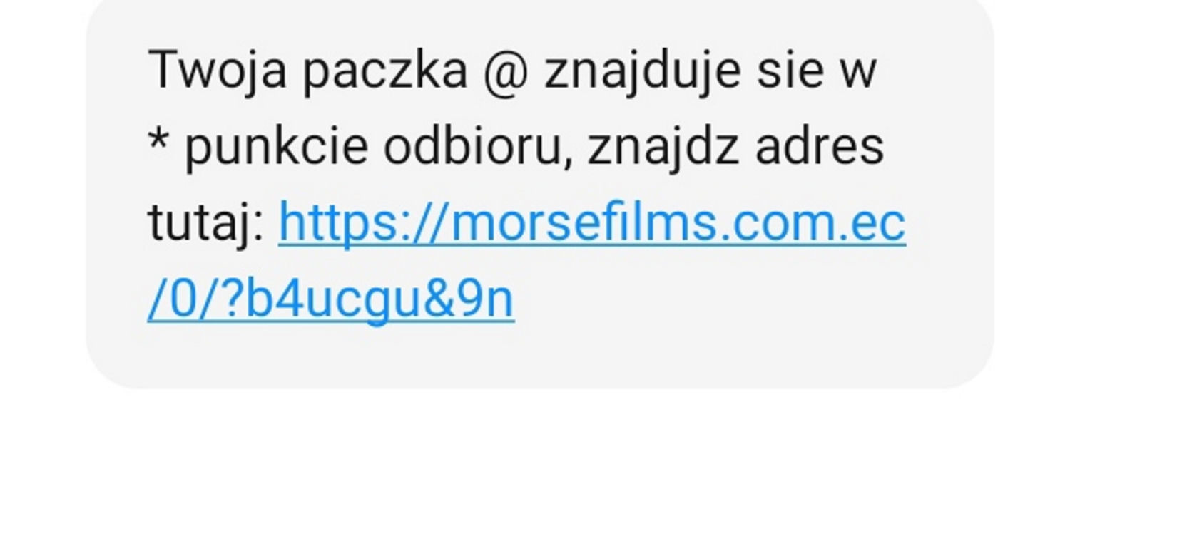 podejrzane smsy od kurierów