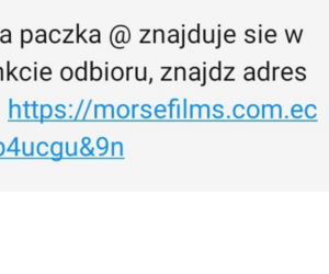 podejrzane smsy od kurierów