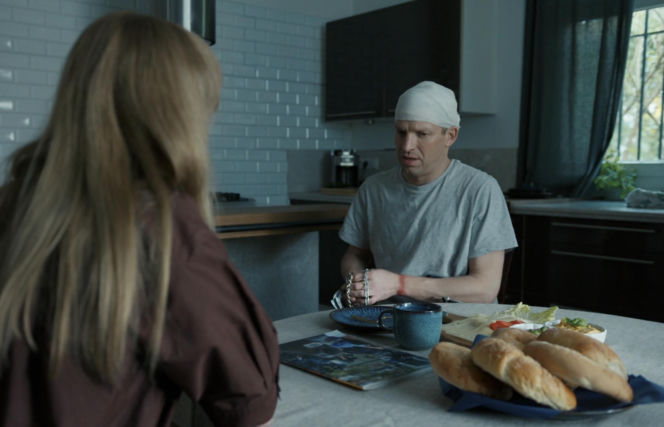 Barwy szczęścia, odcinek 3307: Łukasz (Michał Rolnicki), Agnieszka (Katarzyna Tlałka)