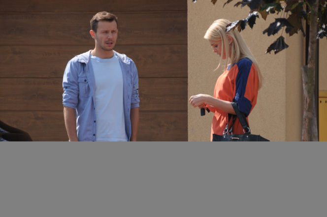 Pierwsza miłość. Jowita (Joanna Opozda), Radek (Mateusz Banasiuk)