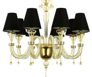 Żyrandol Secret Time Champagne Black