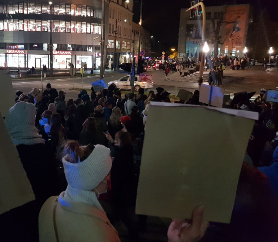 Protesty kobiet w Olsztynie
