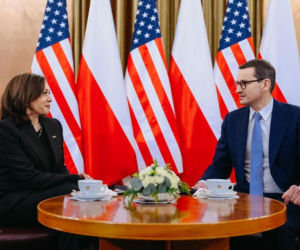 Kamala Harris i Mateusz Morawiecki