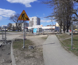 Prace Wodociągów przy Chrobrego