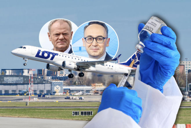 Chaos na lotniskach przez Pfizera?  Premier i minister zabrali głos