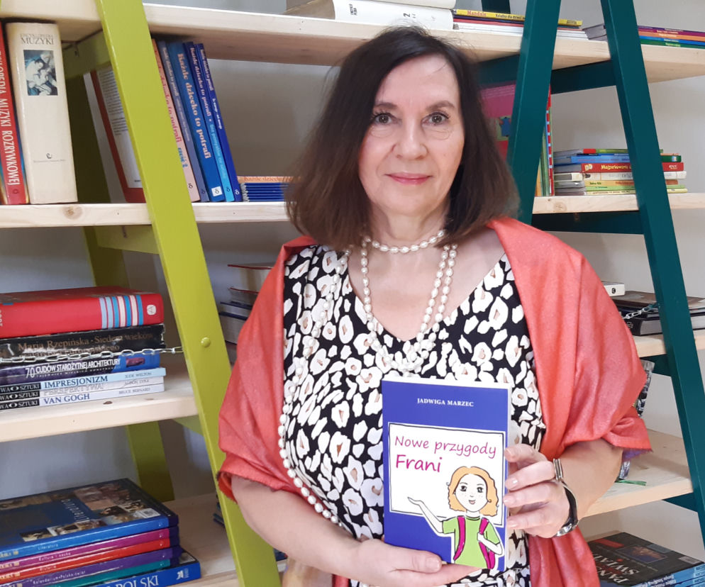 Jadwiga Marzec ze swoja najnowszą książką Nowe przygody Frani