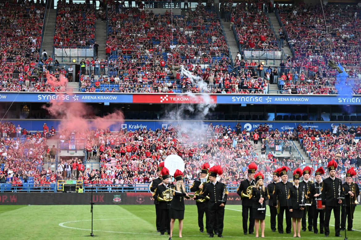 Wisła Kraków - Wrexham. Kibice