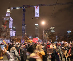 Protest kobiet w centrum Warszawy