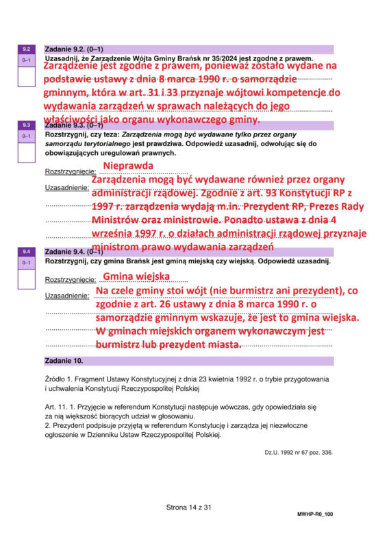 Matura próbna 2026: WOS rozszerzony - wszystkie odpowiedzi do arkusza CKE 16.01.2026