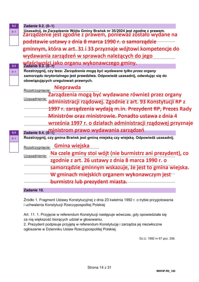 Matura próbna 2026: WOS rozszerzony - wszystkie odpowiedzi do arkusza CKE 16.01.2026
