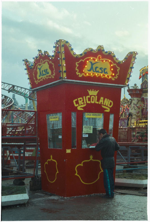 Wesołe miasteczko Cricoland na placu Defilad, ok. 1994