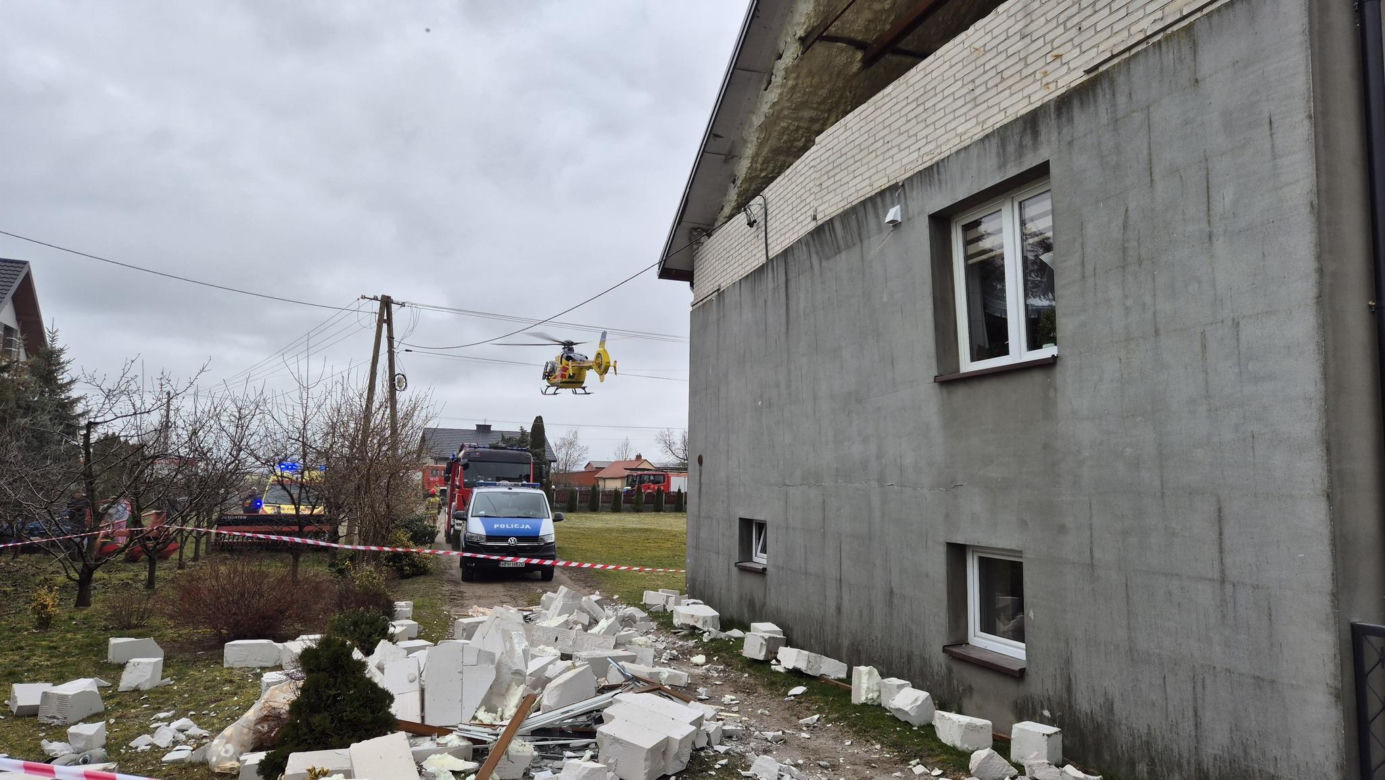 Wybuch gazu w domu na Mazowszu