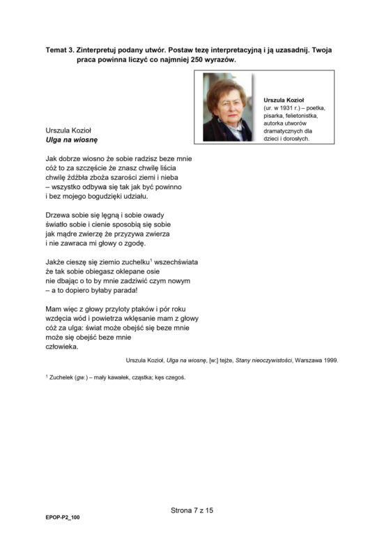 Matura 2024 - język polski. Arkusze Formuła 2015 (pp)