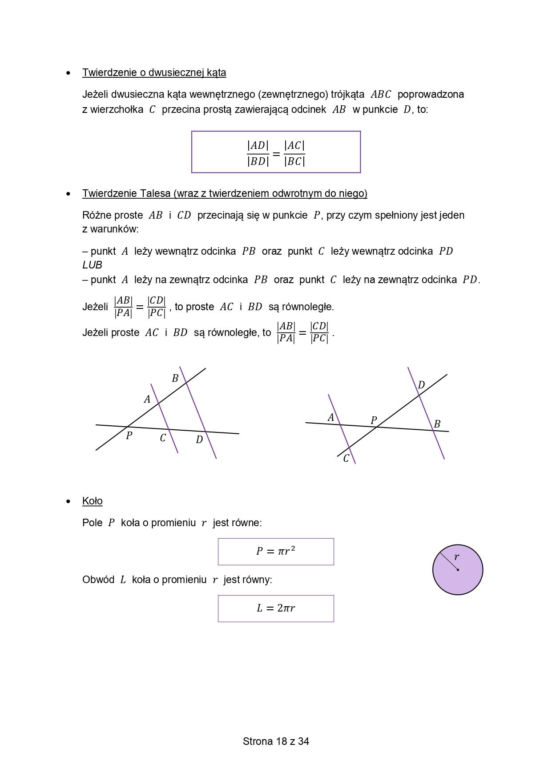 wzory matematyczne matura 2026