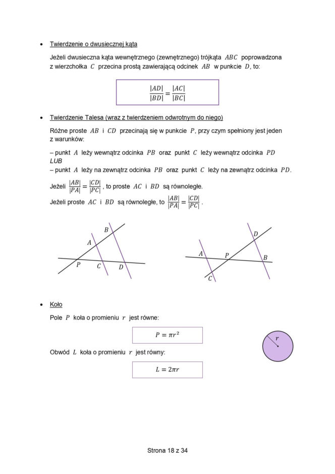 wzory matematyczne matura 2026