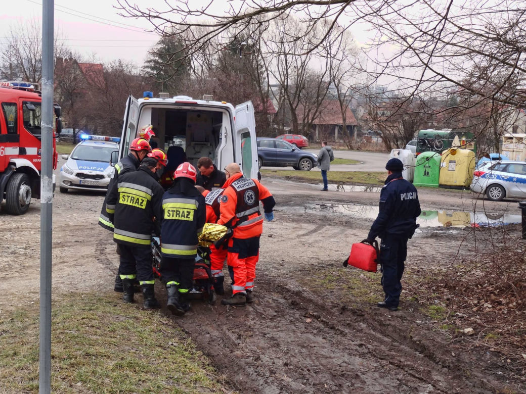 Pijany 20-latek spadł ze skały na Zakrzówku