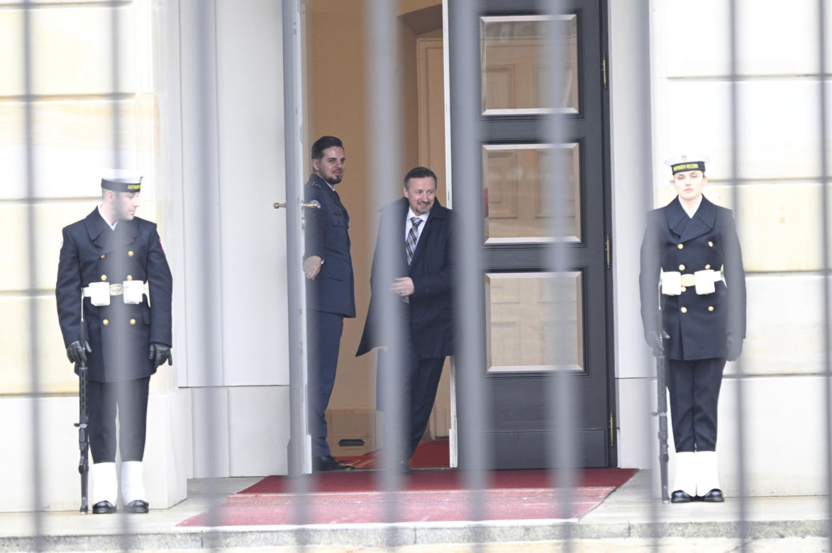 Kacper Tomasiak i skoczkowie u prezydenta