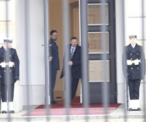 Kacper Tomasiak i skoczkowie u prezydenta