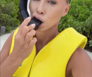 Małgorzata Rozenek i Radosław Majdan nurkują  Malediwach