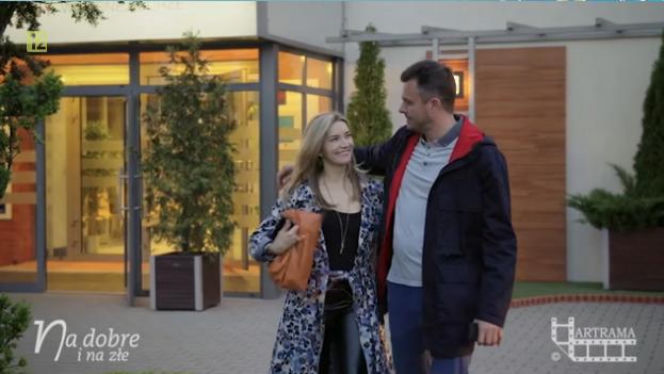 Na dobre i na złe. Piotr Gawryło (Marek Bukowski), Hana Goldberg (Kamilla Baar)