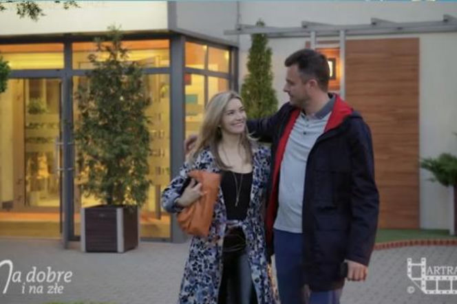 Na dobre i na złe. Piotr Gawryło (Marek Bukowski), Hana Goldberg (Kamilla Baar)
