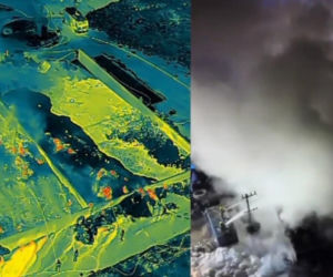 Pożar w zakładzie utylizacji opon w Rożentalu