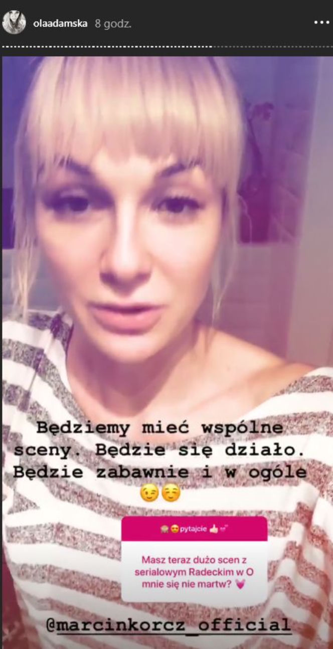 Aleksandra Adamska (Sylwia Małecka) o 9 sezonie O mnie się nie martw