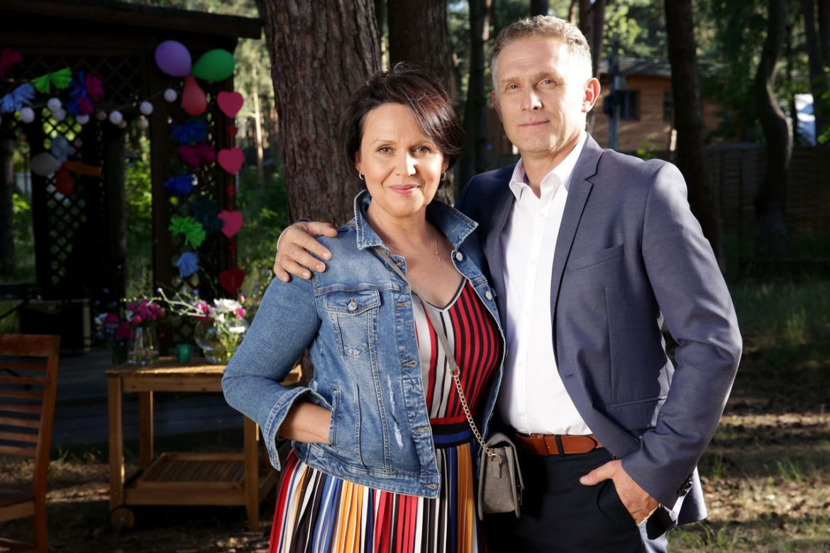 M jak miłość. Artur (Robert Moskwa) i Marysia (Małgorzata Pieńkowska)