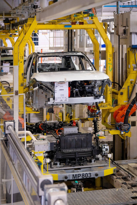 Produkcja Volvo EX30 w Gandawie