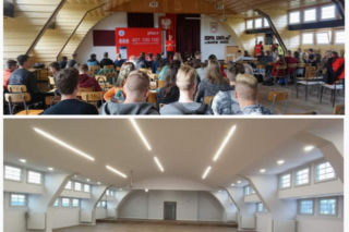 Remont szkolnej auli zakończony. Inwestycja pochłonęła ponad 200 tys. zł [FOTO]