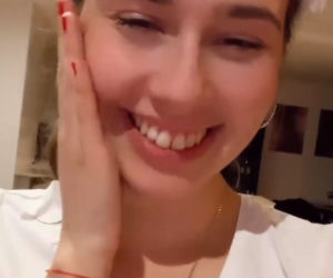Marcelina Ziętek fetuje triumf Piotra Żyły