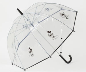 Parasol dla dziecka, przezroczysty z Myszką Miki