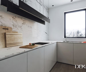 Projekt mieszkania na Żoliborzu: wnętrze w stylu modern