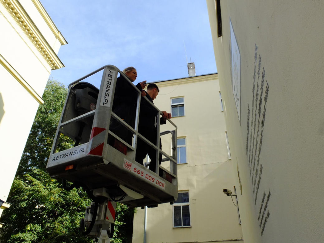 Aleksandra Mirosław przemalowała mural ze swoim wizerunkiem. "Nie wiedziałam co z tego wyjdzie"