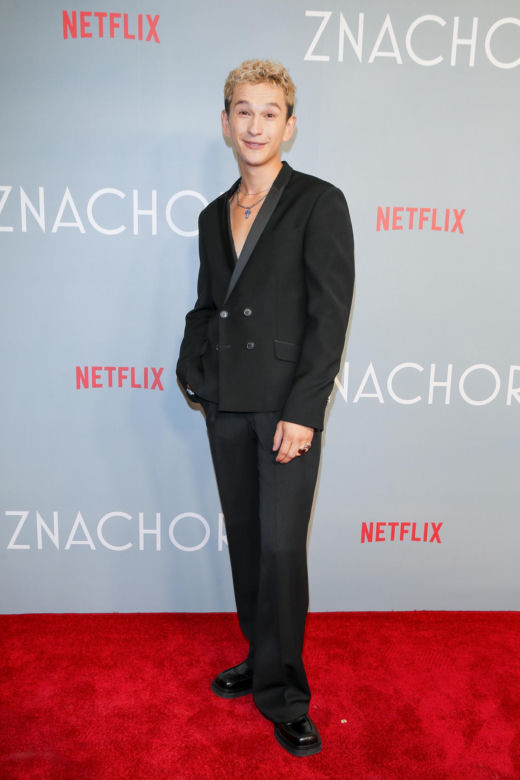Tomasz Stockinger i  Ignacy Liss na premierze filmu "Znachor"