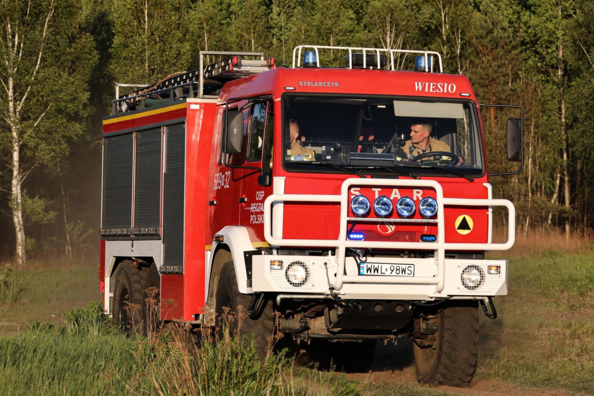 Pożar w powiecie wołomińskim